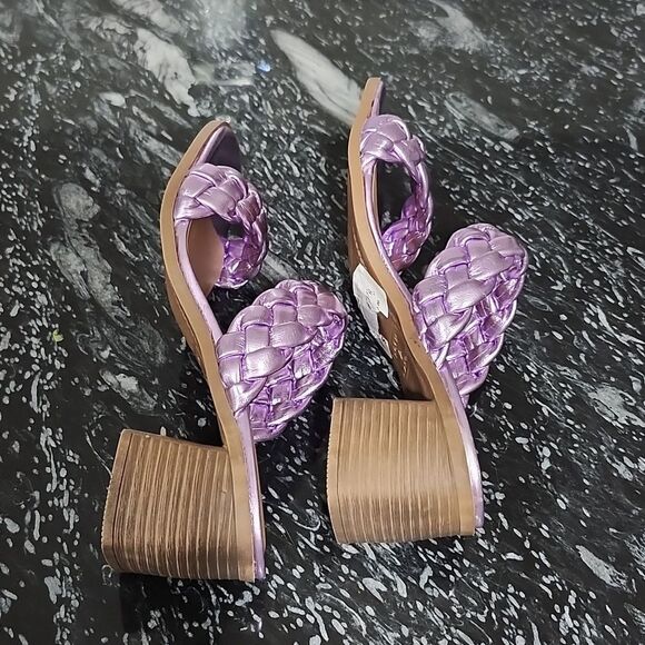 BRAND NEW ROCK&CANDY BY ZIGI DOUBLE BRAIDED STRAPS LOW BLOCK-HEEL SANDAL G1 - Picture 14 of 15